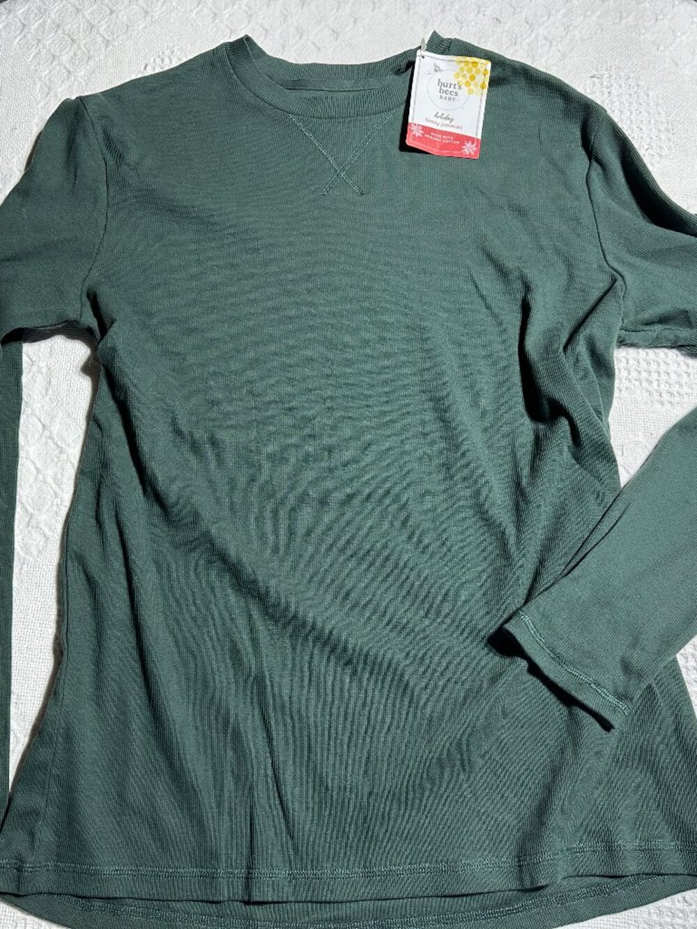 Burt's Bees Baby NWT Green Organic Cotton Pajama Top M